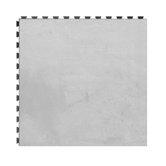 Infinity modular commercial and retail floor tile in a cement effect surface finish